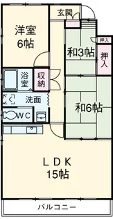 GコーポII【2階】の間取り