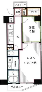 プラウドフラット東中野【3階】の間取り