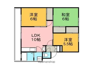 クロノス17大分八幡B【2階】の間取り