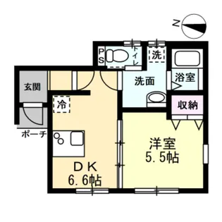 RE春日部姫宮【1階】の間取り