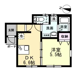 RE春日部姫宮【1階】の間取り