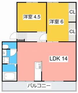 フェリシダII【2階】の間取り