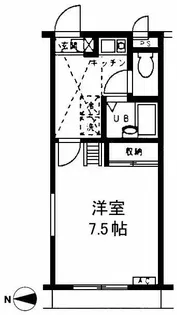 メインシティガーデン アルファ【1階】の間取り