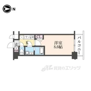 CRESTTAPP京都太秦天神川DEX2【3階】の間取り