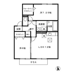 Casa Riviere【2階】の間取り