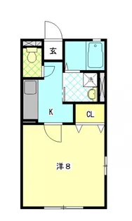 クレール塚本【1階】の間取り