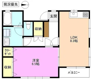 コーポハート【1階】の間取り