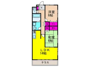 ルミナテラス【1階】の間取り
