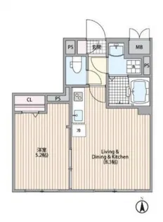 目白19号マンション【2階】の間取り