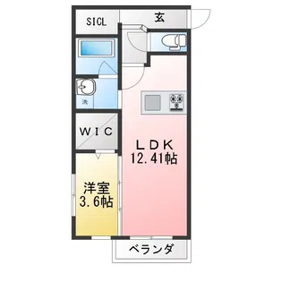 L’ALLUR I【3階】の間取り