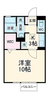 プリムヴェール・シャンテ【1階】の間取り