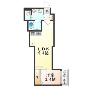 H-maison姫島III【2階】の間取り