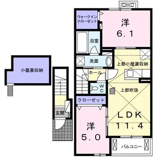 メゾン・ド・グラース【2階】の間取り