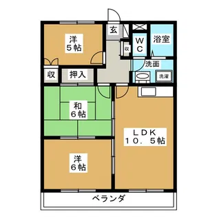 ミストラルII【4階】の間取り