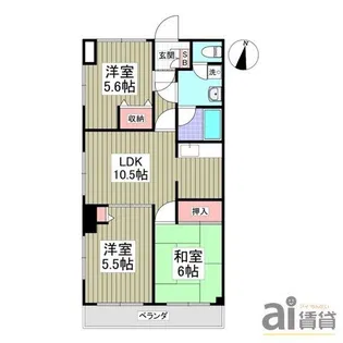 クリソベール本丸【4階】の間取り