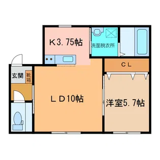 couronne【2階】の間取り