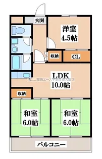 第2東大阪村橋マンション【1階】の間取り