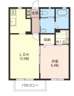 ユーヴェ【1階】の間取り