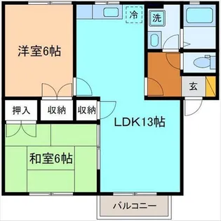 インテルA棟【2階】の間取り