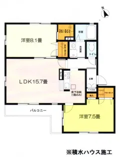 グレースコトブキ【1階】の間取り