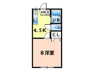 レジデンス シャン1【2階】の間取り