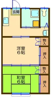 南町コーポ【2階】の間取り