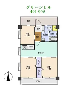栃木県真岡市熊倉2【マンション】の間取り