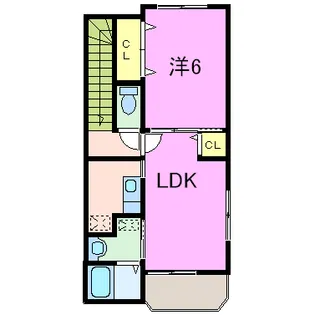 サンフェリシアン綾部駅前【3階】の間取り