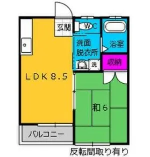 MP-II番館【1階】の間取り