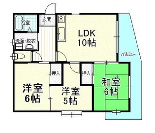 シャトウ山陽【3階】の間取り