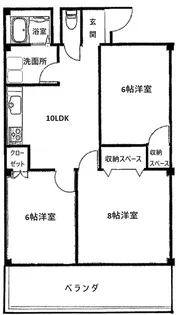 サンハイツ旭【2階】の間取り