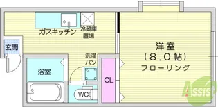 レジデンス越後【1階】の間取り