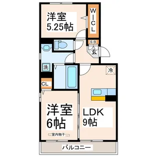 ソレイユエトワール【3階】の間取り