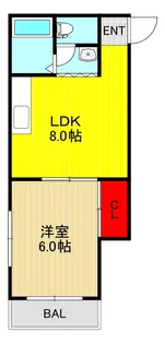 一二三マンション【2階】の間取り