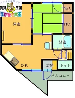 旭町コーポ【3階】の間取り