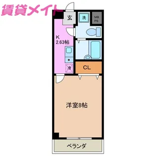 サニーヒルズあい【3階】の間取り