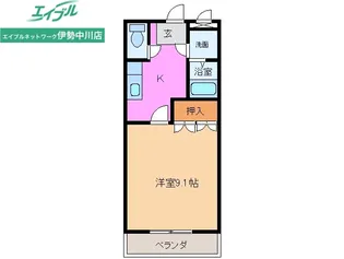 アシューレB【1階】の間取り