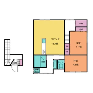 岐阜県美濃加茂市太田本町2【マンション】の間取り