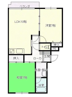 山形県山形市前田町【アパート】の間取り