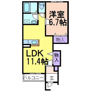 ドルチェ(dolce)【1階】の間取り