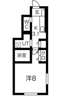 ボヌールテラス【1階】の間取り
