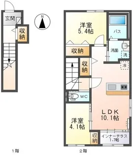 リベルテ【2階】の間取り