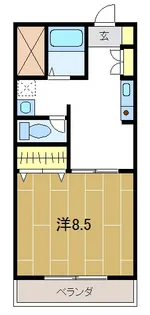 ハイツひいらぎ【1階】の間取り