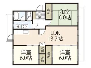 K’sB SATSUKIGAOKA II【3階】の間取り