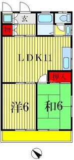 ベルシェ小泉【2階】の間取り