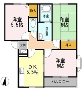 東京都練馬区南田中2【アパート】の間取り