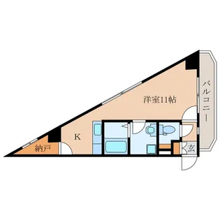 ホワイトスイート大浦【3階】の間取り