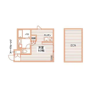 メゾン佛欄西A・B【2階】の間取り