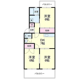 ウィンディホクエンI【3階】の間取り