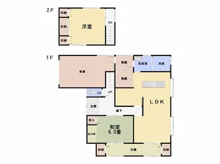 山口県宇部市浜田1【一戸建】の間取り